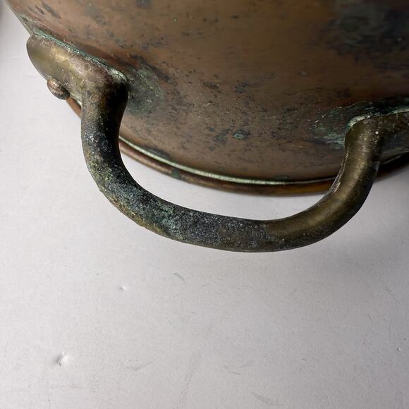 DOUBLE BOILER CERAMIC LINED COPPER BRASS VINTAGE - Picture 13 of 14